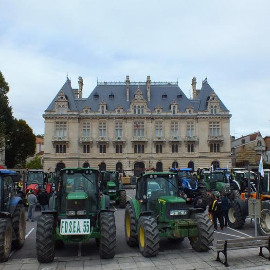 Le 24 novembre, la FDSEA, accompagnée par les Jeunes agriculteurs  de la Meuse, manifestera à Bar-le-Duc. photo : Archive VAM 