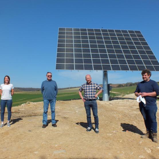 Une charte de bonnes pratiques pour l'implantation de panneaux photovoltaïques en agriculture est en cours d’élaboration. Photo : DR