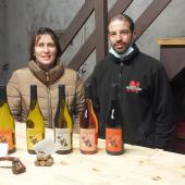 Ishaï et Lydie Doitch présentent les vins de leur première vendange, réalisée en 2020. Photo : A. H.