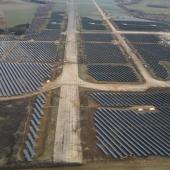 Le parc solaire de Marville dans la Meuse. (photos : RTE)