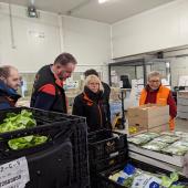 Les ambassadeurs Solaal ont visité la Banque alimentaire de Vandoeuvre-lès-Nancy, qui compte une plateforme logistique de 2300 m². Photo : A.Legendre