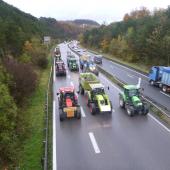 Les tracteurs emprunteront l’autoroute pour se rendre dans la capitale alsacienne. Photo : DR