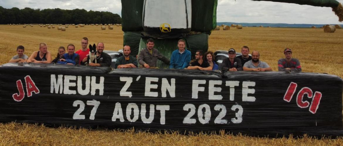 Les Jeunes agriculteurs de Montfaucon, Dun-sur-Meuse et Varennes mobilisés pour la réussite de la fête. Photo : DR