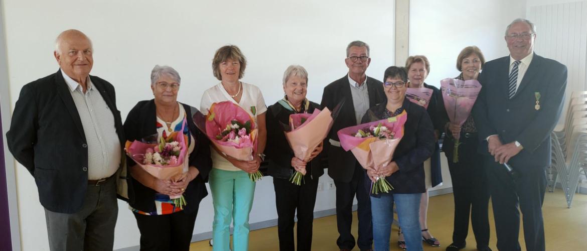 L’assemblée générale de l’Amoma a été l’occasion de remettre des médailles d’honneur. Photo : Pierre Fonteyne