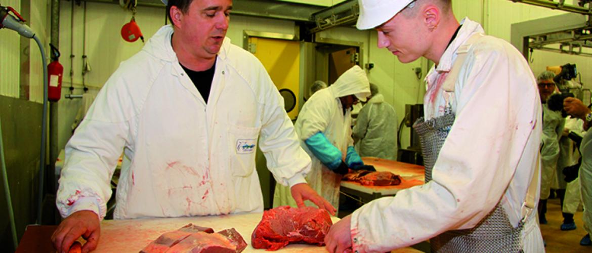 L’enjeu du renouvellement des générations est également une réalité de l’aval de la filière viande dans le Grand Est. Photo Pierre DIVOUX