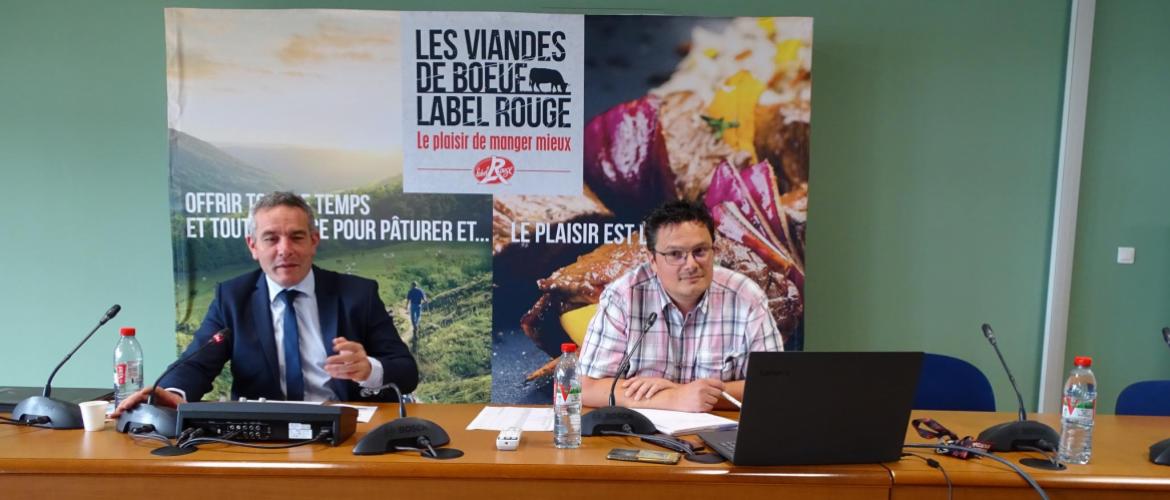 Xavier Lerond, président et Franck Bellaca, directeur d’Interbev Grand Est.